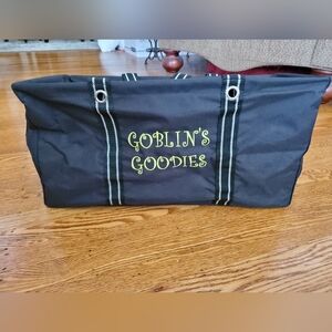 Thirty-One Black Large Tote Halloween